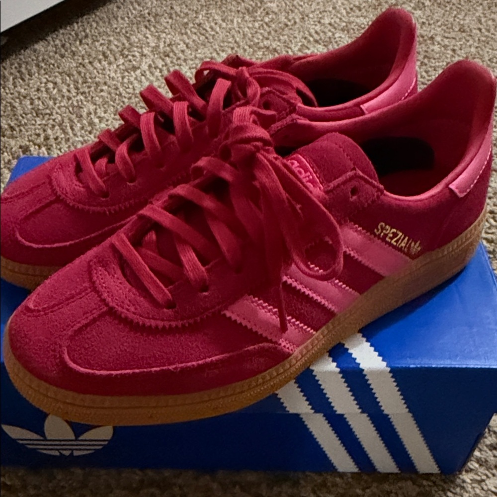 Adidas Spezial Red Sneakers with Gum Sole - new in box, 4Y